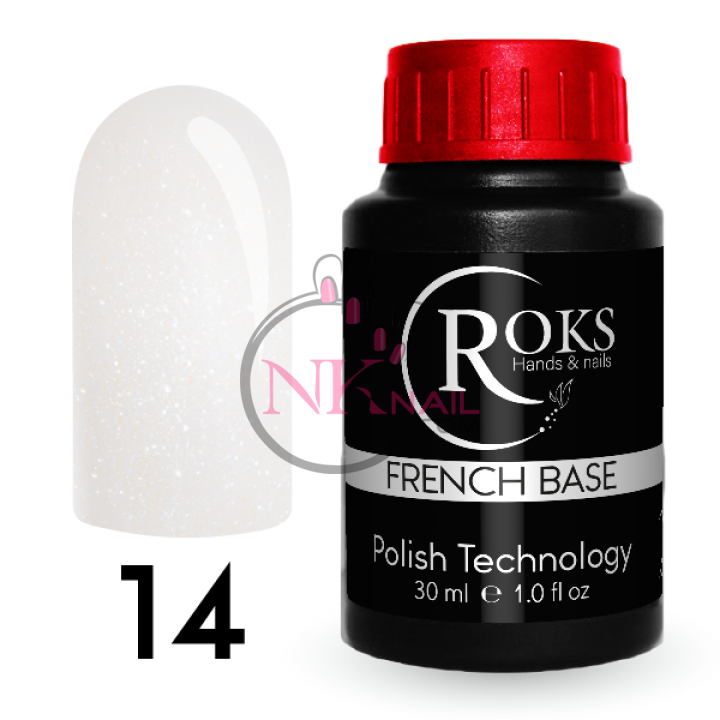 База French Rubber Base Roks 30 ml №14 TPO free